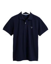 GANT Men's Pique SS Rugger, Marine, XL